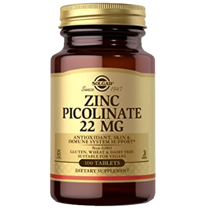 Solgar Zinc Picolinate 22mg Tablet