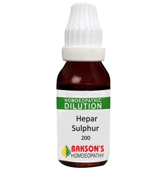 Bakson's Hepar Sulphur Dilution 200 CH