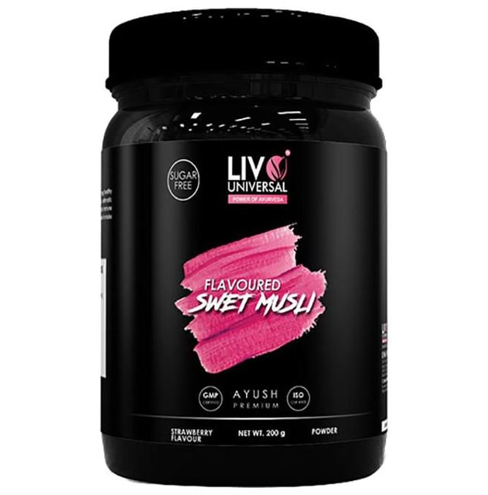 Livo Universal Flavoured Swet Musli Powder Strawberry