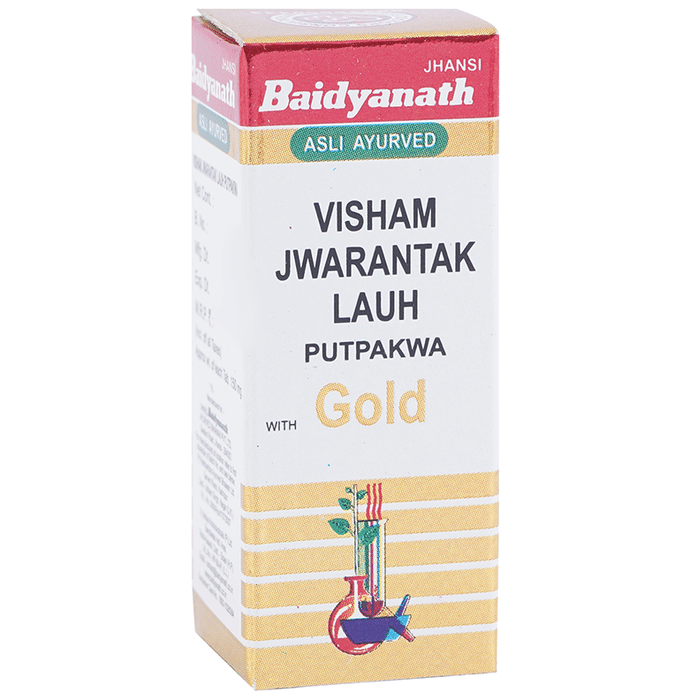 Baidyanath (Jhansi) Visham Jwarantak Lauh Putpakwa with Gold