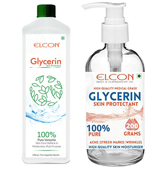 Elcon Glycerin Skin Protectant with High Quality Medical Grade Glycerin Skin Protectant 200gm Free