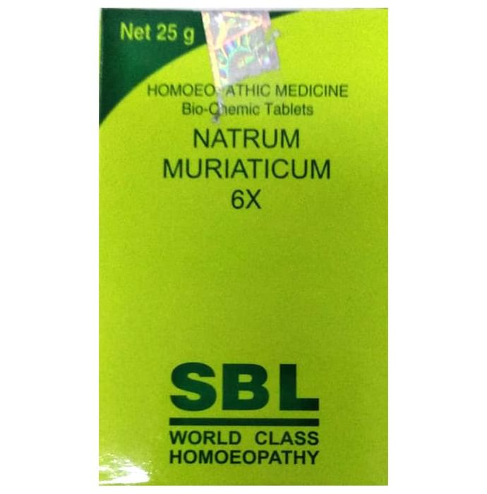 SBL Natrum Muriaticum Biochemic Tablet 6X
