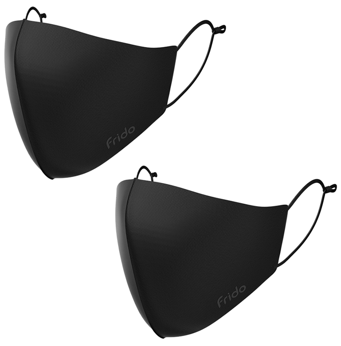Frido Ultimate Copper Mask with Adjustable Ear Loop Small Black