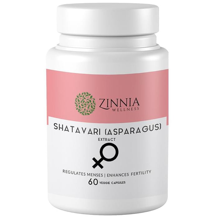 Zinnia Wellness Shatavari (Asparagus) Extract Veggie Capsule