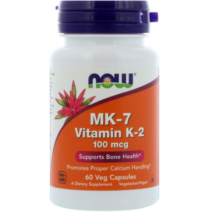 NOW Foods MK-7 Vitamin K-2 100mcg Veg Capsule