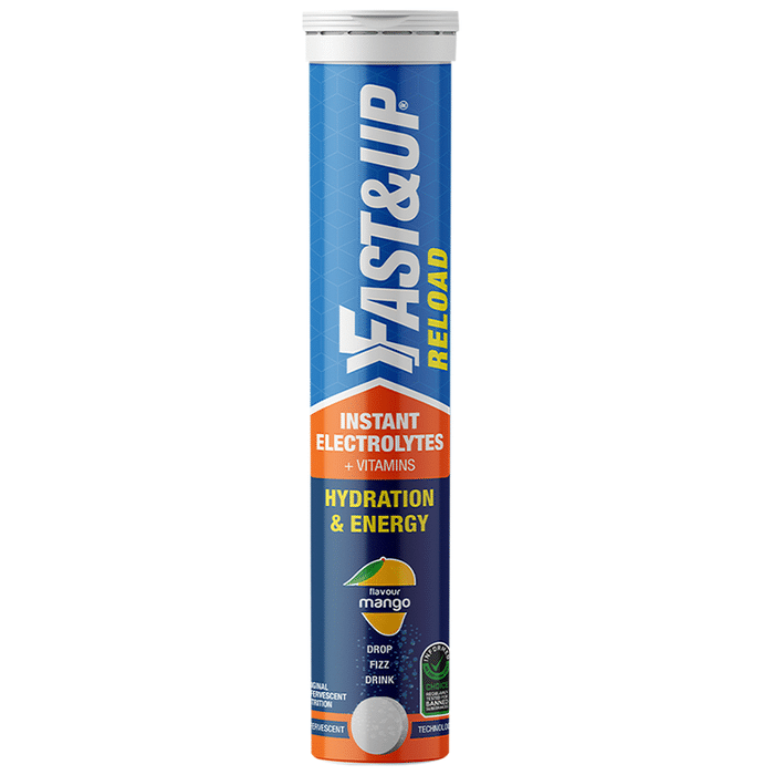 Fast&Up Reload Instant Electrolytes+Vitamins Effervescent Tablet Mango
