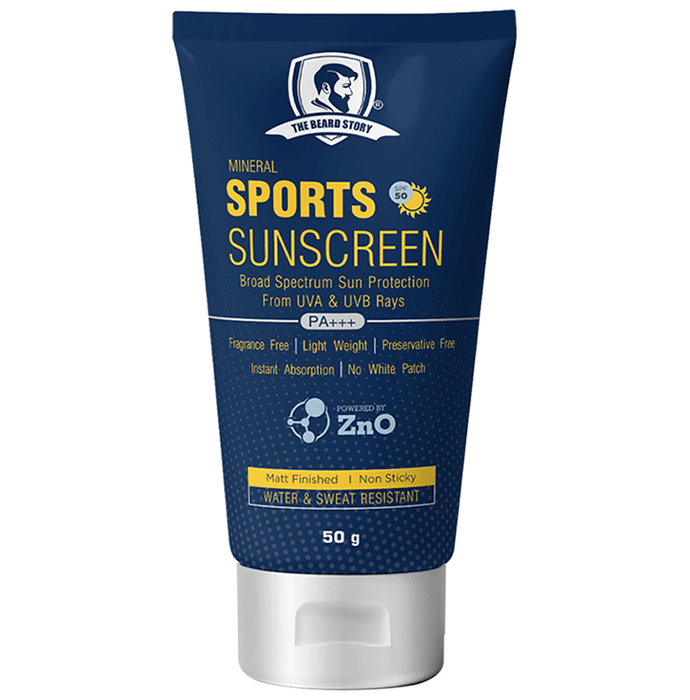 The Beard Story Mineral Sports Sunscreen SPF 50