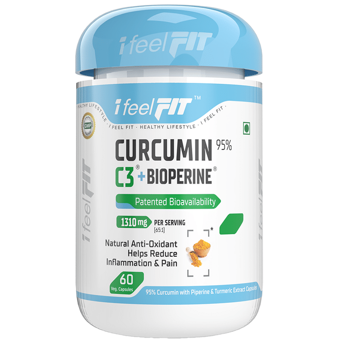iFeelFIT Curcumin 95% C3 + Bioperine 1310mg Veg Capsule