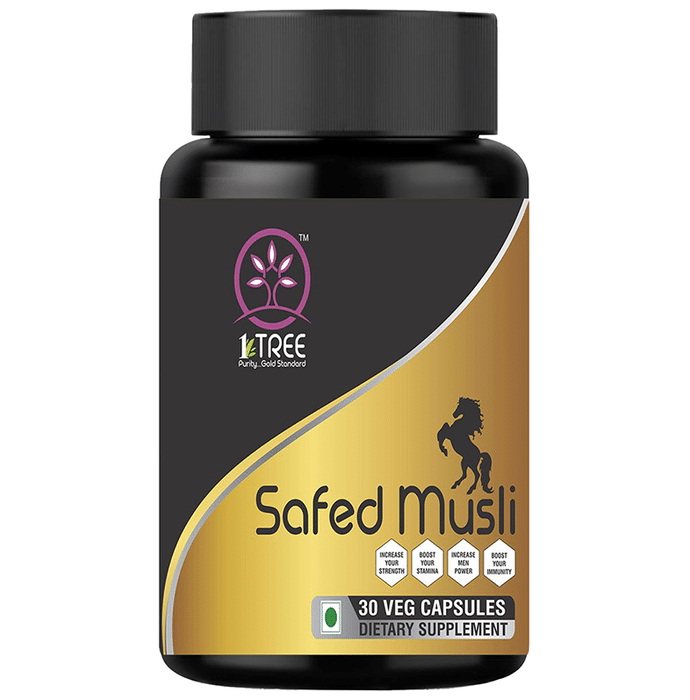 1 Tree Safed Musli Veg Capsule