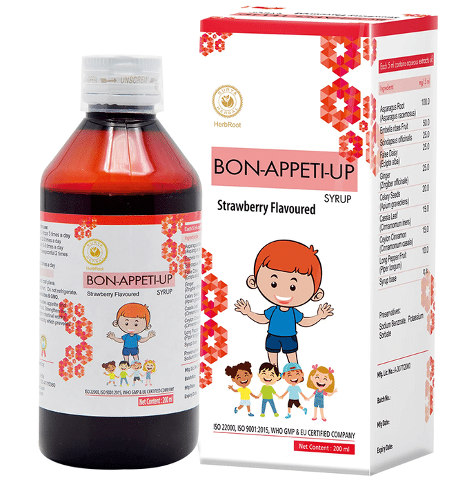 Surya Herbal Bon-Appeti-Up Syrup (200ml Each) Strawberry