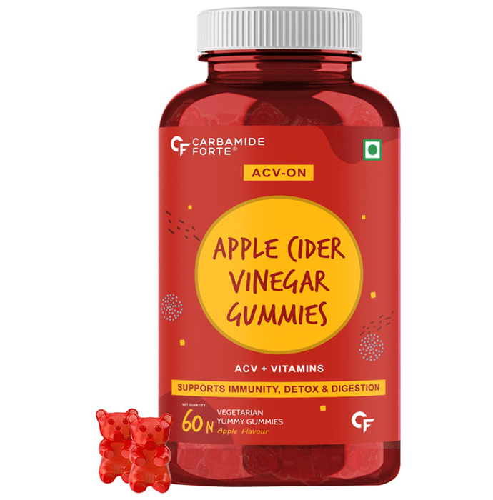 Carbamide Forte Apple Cider Vinegar Gummies, ACV with Mother + Vitamins