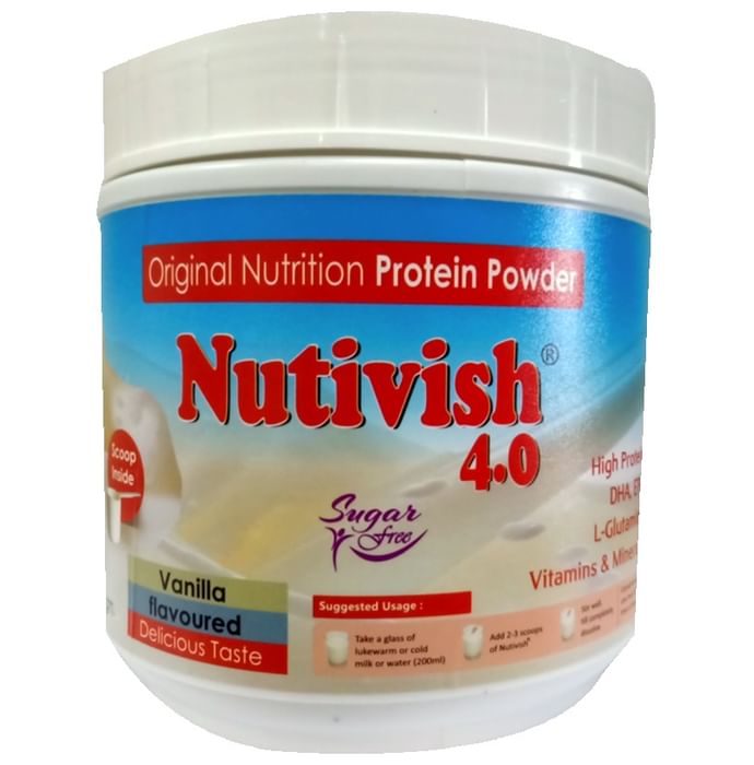 Nutivish Original Nutrition Protein Powder Vanilla Sugar Free