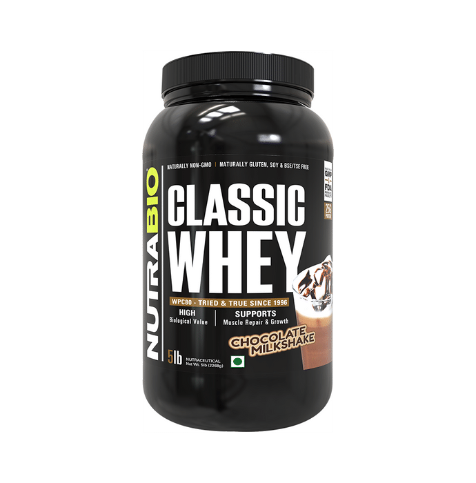 Nutra Bio Classic Whey Powder Chocolate Milkshake