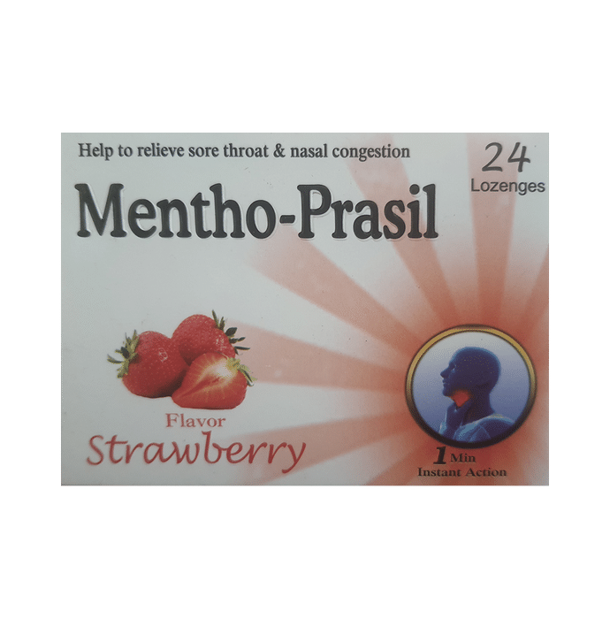 Prason Foods Mentho-Prasil Lozenges Strawberry