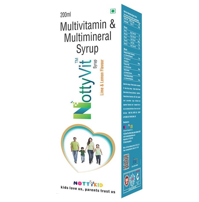 NottyVit Multivitamin & Multimineral Lime-Lemon Syrup
