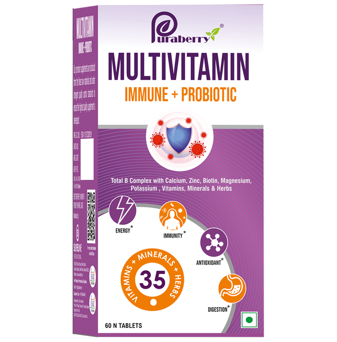 Puraberry Multivitamin Immune+Probiotic Tablet