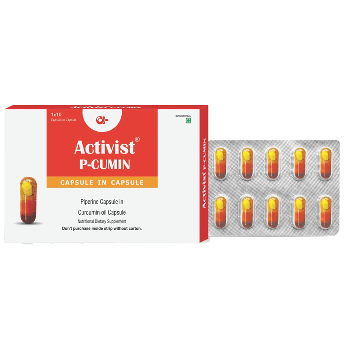 Activist P-Cumin Piperine Capsule In Curcumin Oil Capsule