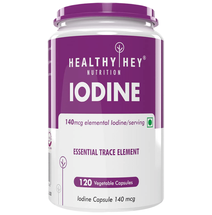 HealthyHey Nutrition Iodine 140mcg Vegetable Capsule