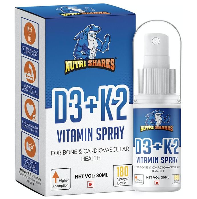 Nutri Sharks D3+K2 Vitamin Spray