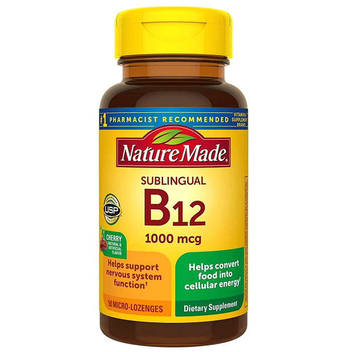 Nature Made Sublingual B12 1000mcg Micro Lozenges Cherry