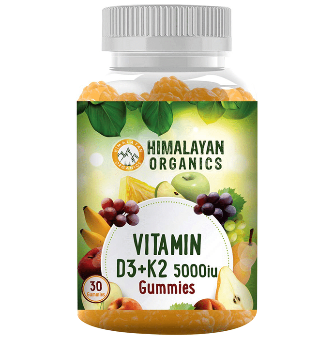 Himalayan Organics Vitamin D3+K2 5000iu Gummies (30 Each)
