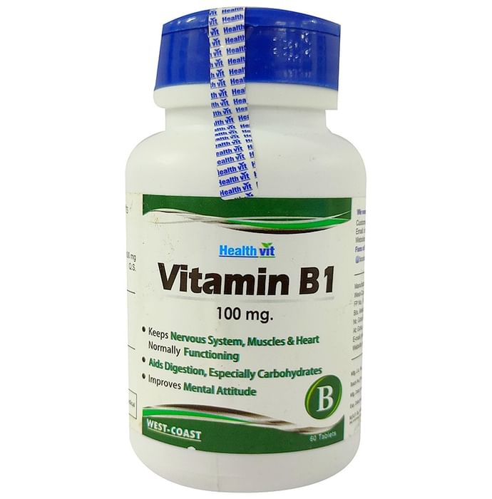 HealthVit Vitamin B1 100mg Tablet
