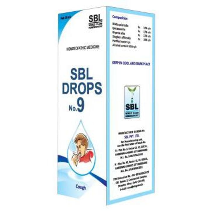 SBL Drops No. 9 ( For Cough)
