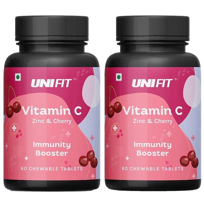 Unifit Vitamin C Chewable Tablet with Zinc & Cherry Extract (60 Each)