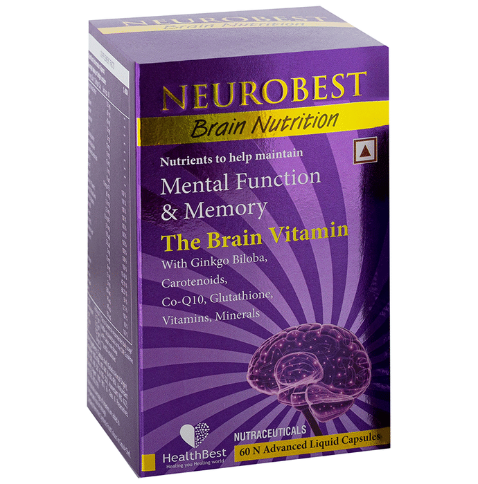 HealthBest Neurobest Brain Nutrition Advanced Liquid Capsule