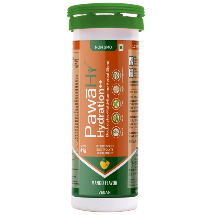 PawaHy Hydration ++ Effervescent Tablet Mango