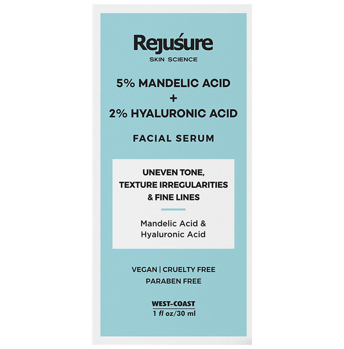 Rejusure 5% Mandelic Acid + 2% Hyaluronic Acid Facial Serum