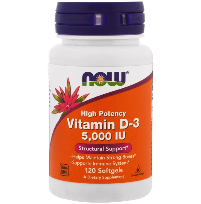 Now Vitamin D3 5000IU Softgel