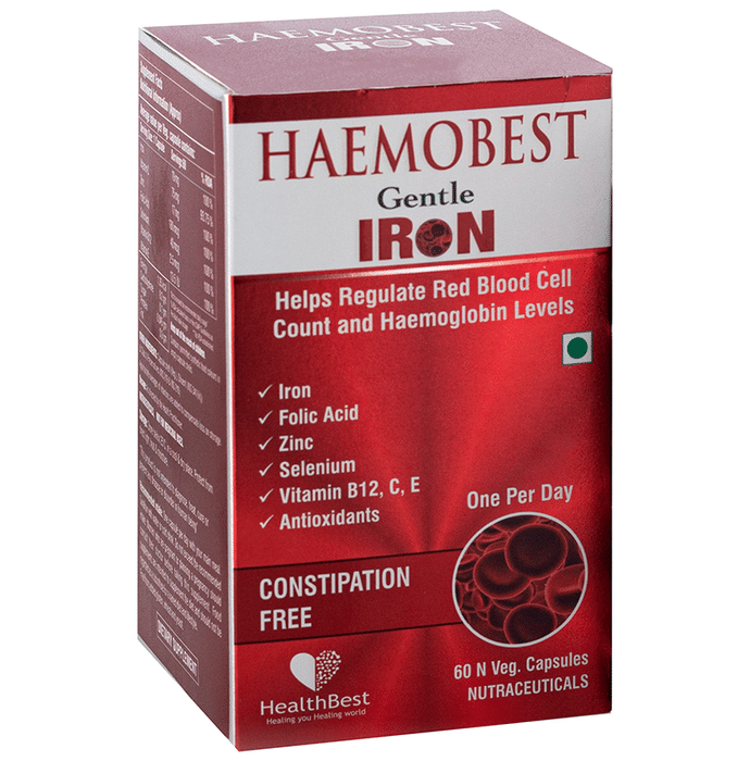 HealthBest Haemobest Gentle Iron Veg Capsule