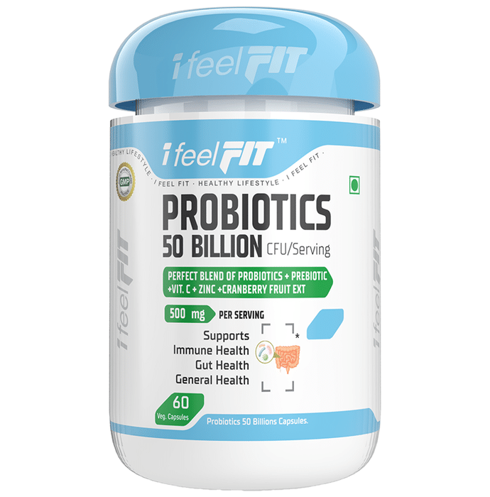 iFeelFIT Probiotics 50 Billion CFU/ Serving Veg Capsule