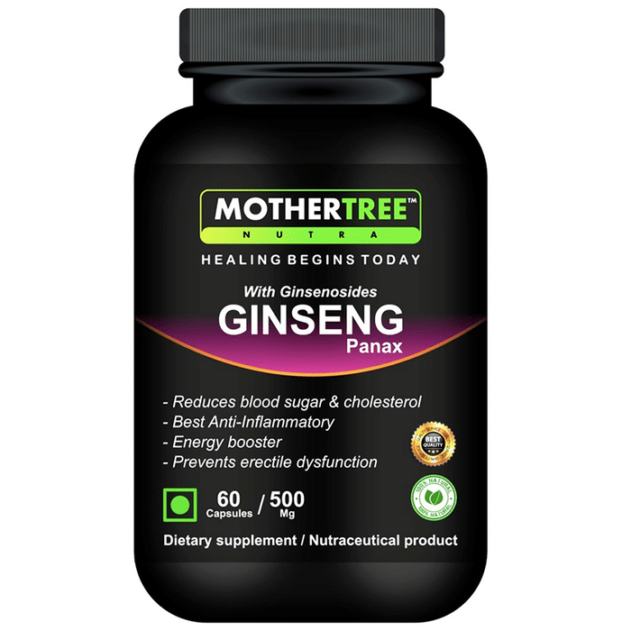 MotherTree Nutra Ginseng Panax 500mg Capsule
