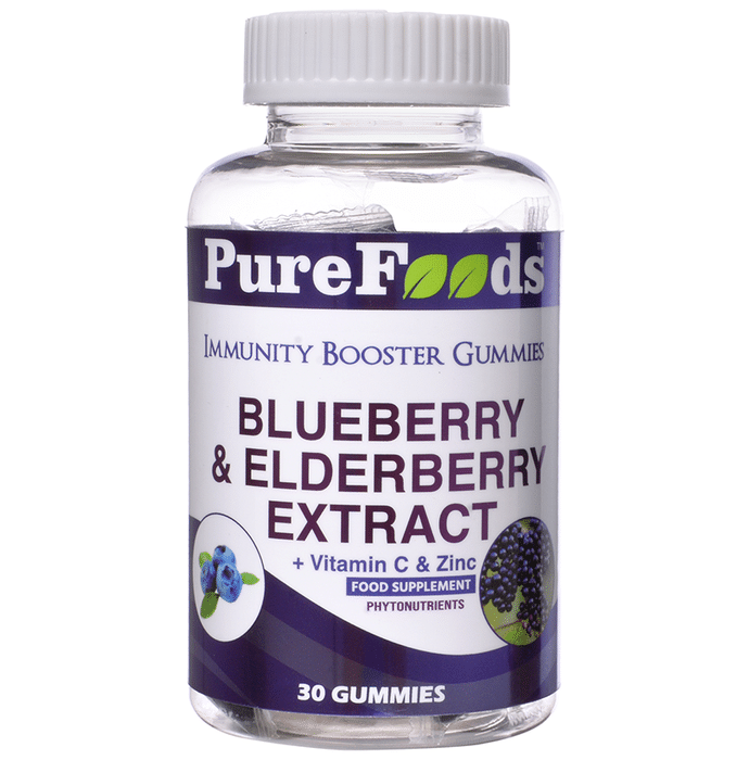 PureFoods Blueberry & Elderberry Extract Immunity Booster Gummies