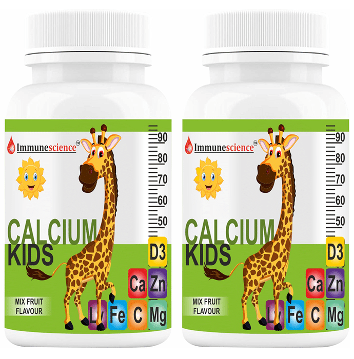 Immunescience Calcium Kids Chewable Tablet (60 Each) Mix Fruit