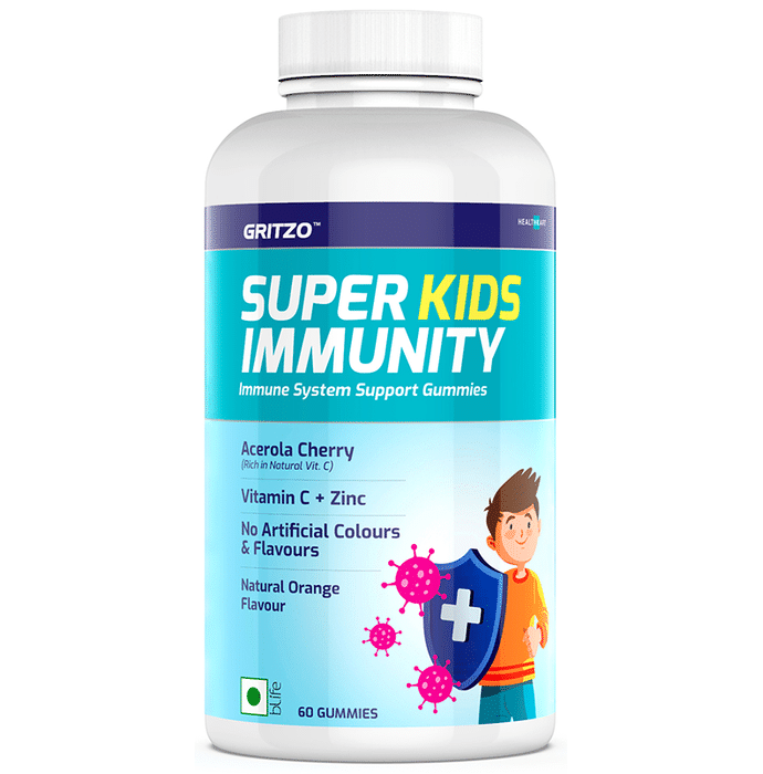 Gritzo Super Kids Immunity Gummy Natural Orange
