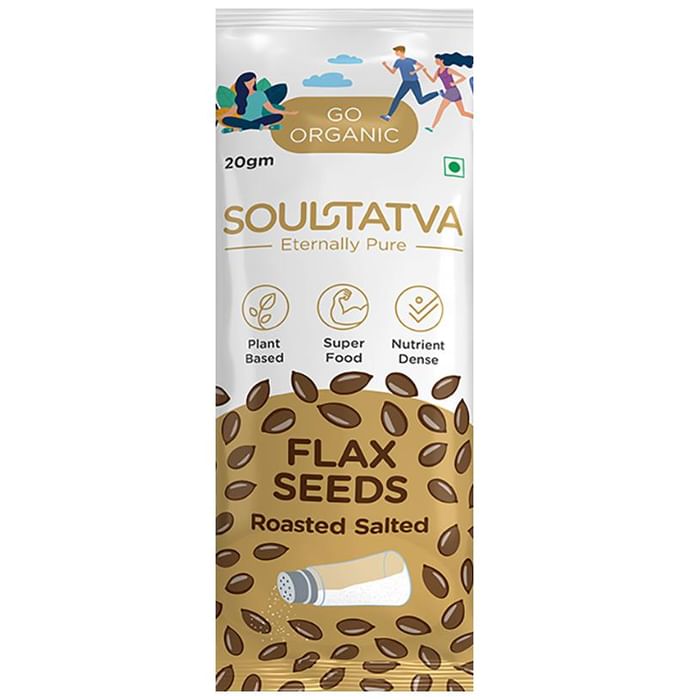 Soultatva Flax Seeds (20gm Each) Roasted Salted