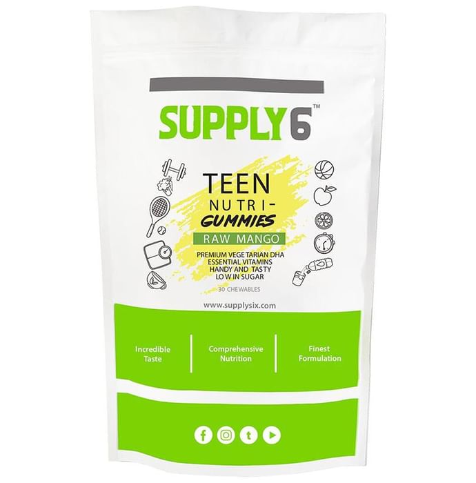 Supply6 Teen Nutri Gummies Raw Mango