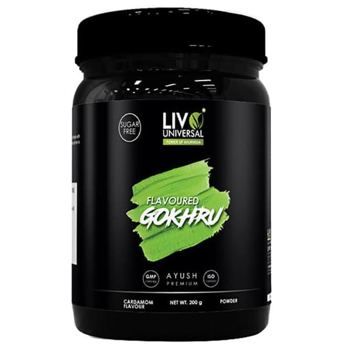 Livo Universal Flavoured Gokhru Powder Cardamom