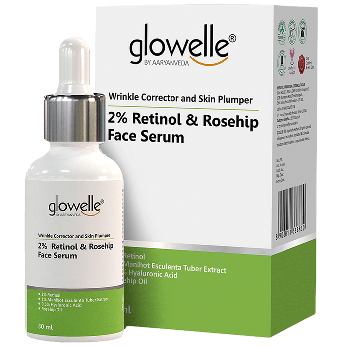 Aryanveda Glowelle 2% Retinol & Rosehip Face Serum