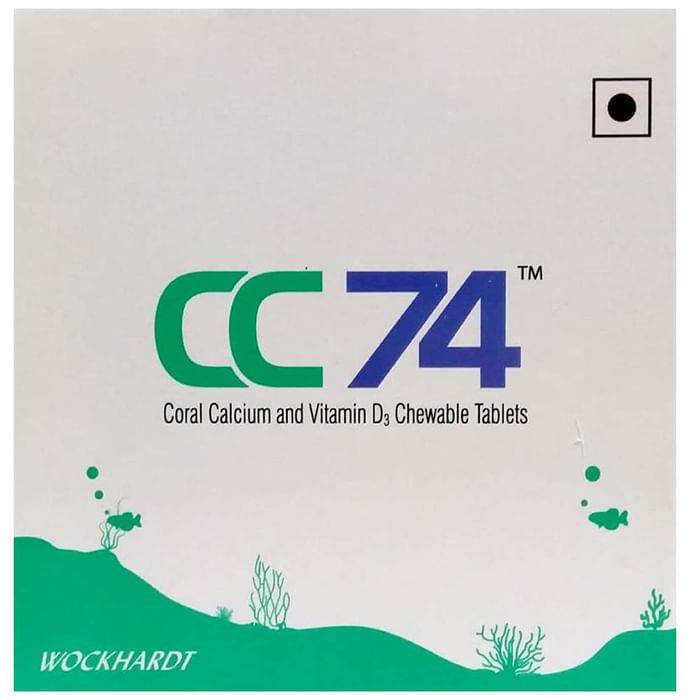 CC 74 Treats Calcium & Vitamin D3 Deficiency, Useful in Osteoporisis, Helps Keep Bones Strong