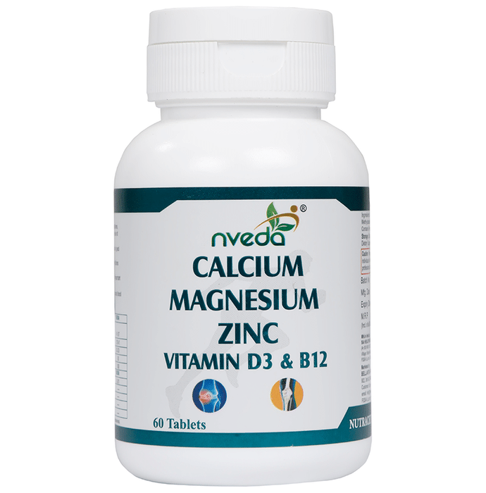 Nveda Calcium Magnesium Zinc Vitamin D3 & B12 Tablet