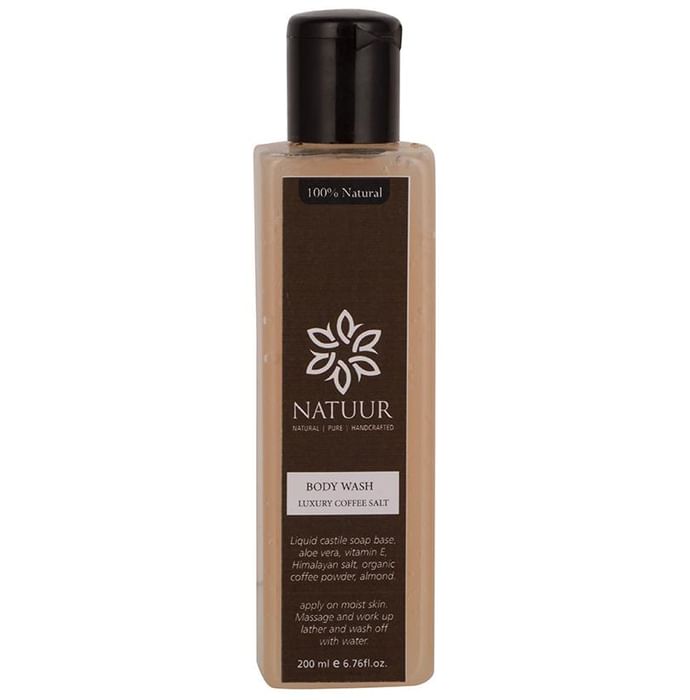 Natuur Luxury Coffee Salt Natural Skin Cleansing Body Wash