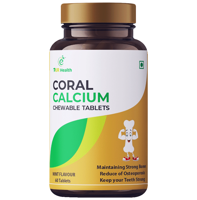 Eur Health Coral Calcium Chewable Tablet Mint