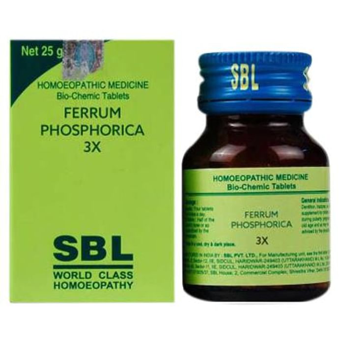 SBL Ferrum Phosphoricum Biochemic Tablet 3X