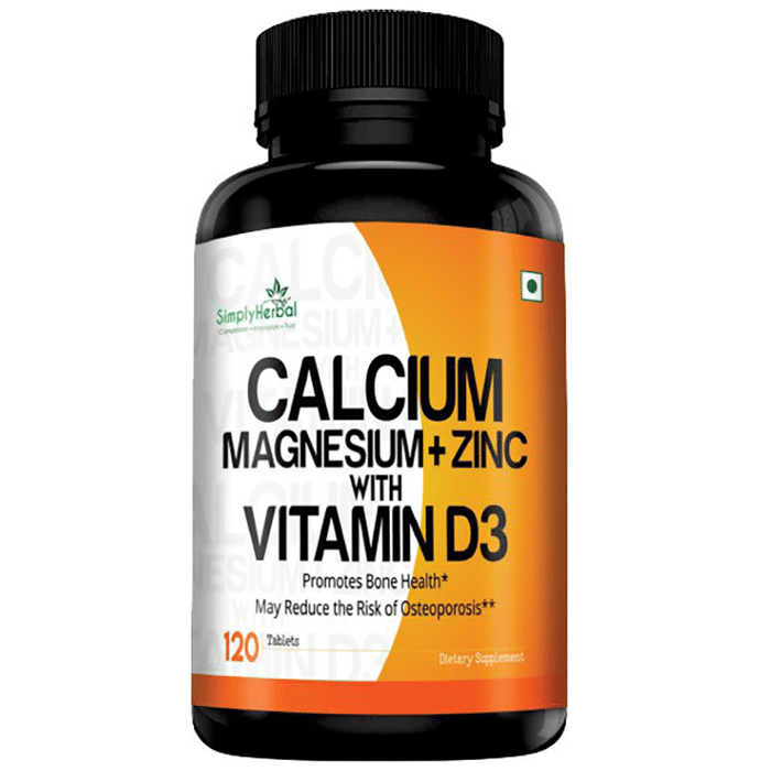 Simply Herbal Calcium Magnesium + Zinc with Vitamin D3 Tablet