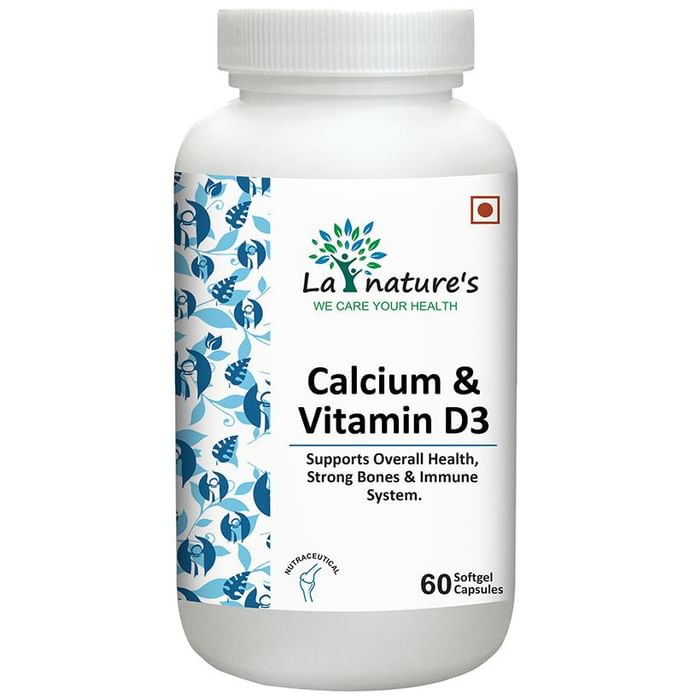 La Nature's Calcium & Vitamin D3 Softgel Capsules