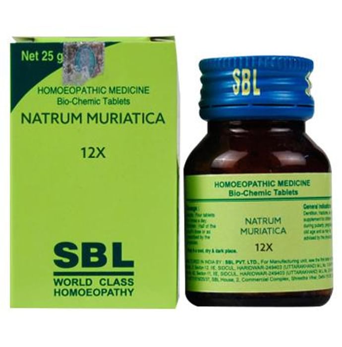SBL Natrum Muriaticum Biochemic Tablet 12X